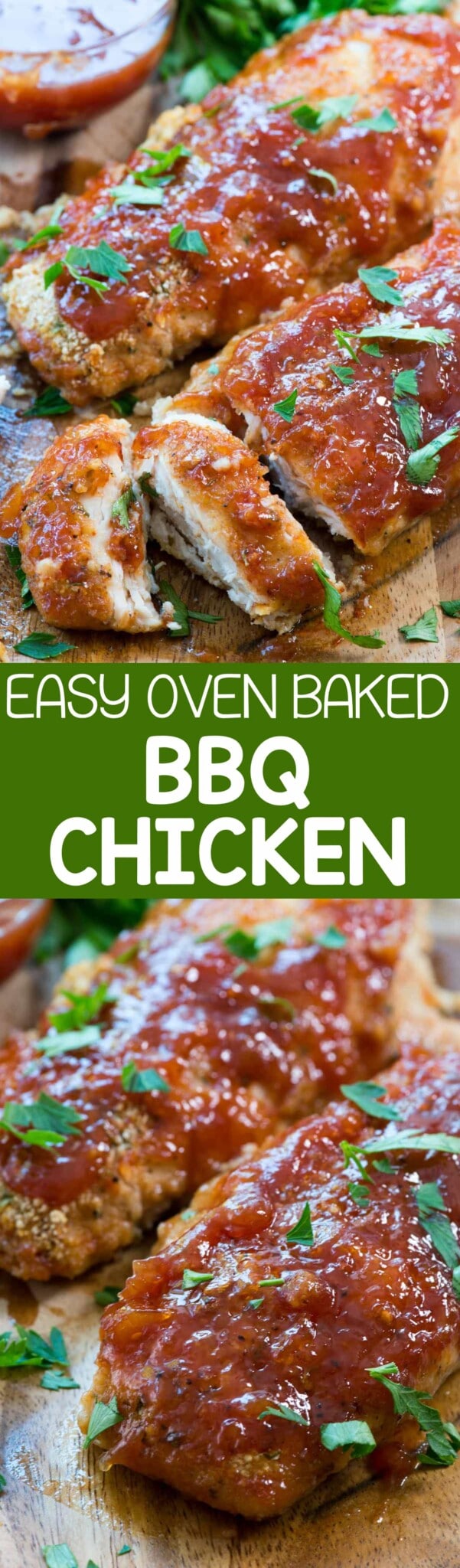 Easy Oven Baked BBQ Chicken Crazy for Crust