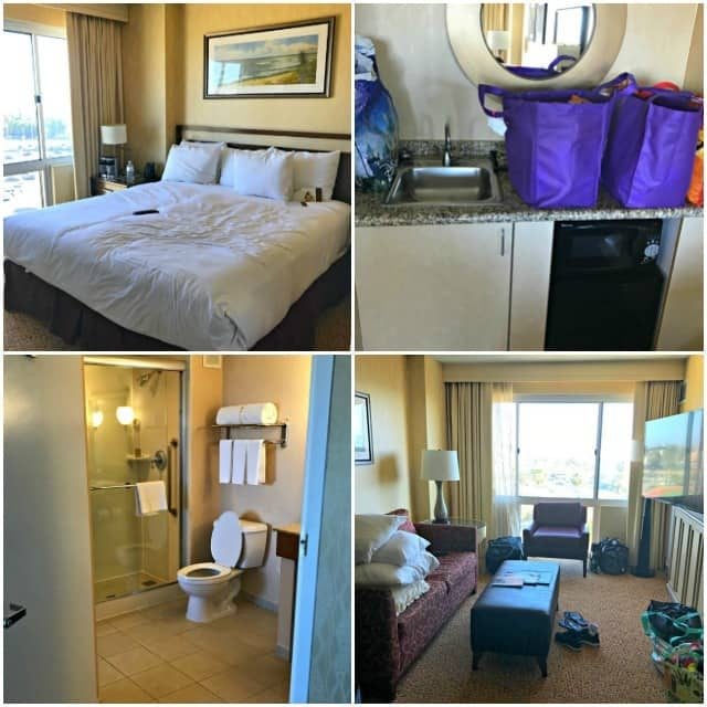 suite at the DoubleTree Hotel Santa Monica