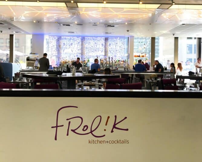 Frolik Kitchen and Cocktails entrance