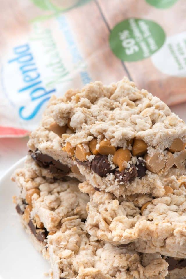 Magic Crumble Bars have a crumbly oat crust and topping and are sandwiched with magic bar ingredients: chocolate and butterscotch! Everyone raved about these.