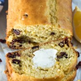 Cranberry Orange Quick Bread - this easy quick bread recipe is perfect for the holidays using orange and cranberry! Plus it's lower in added sugar!