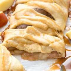 Easy to make Caramel Apple Braid