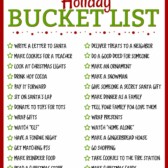 Holiday bucket list picture