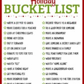 Holiday bucket list picture