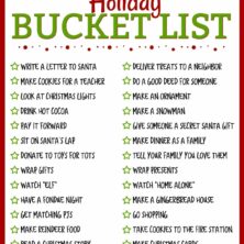 Holiday bucket list picture