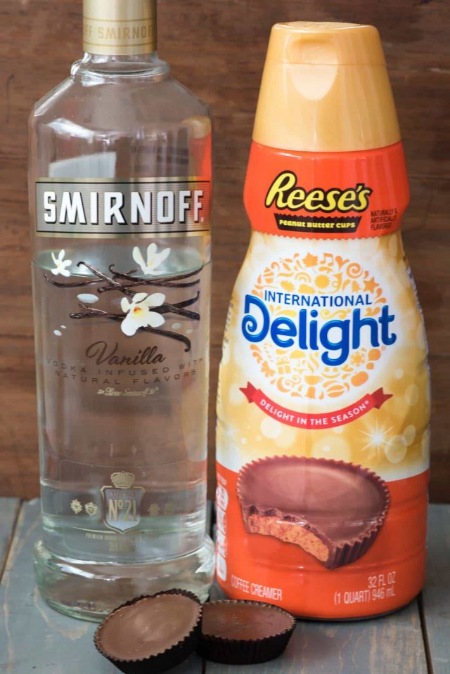 Use Reese's Peanut Butter Cup Creamer to make martinis!