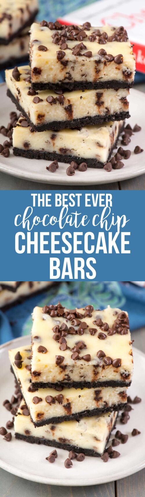 the best chocolate chip cheesecake bars