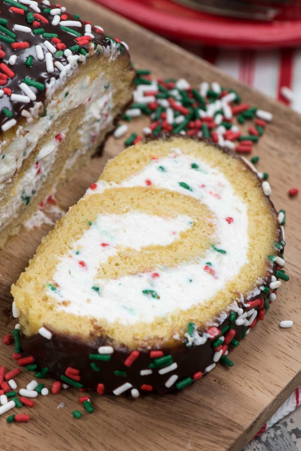 Christmas Cake Roll - Crazy for Crust