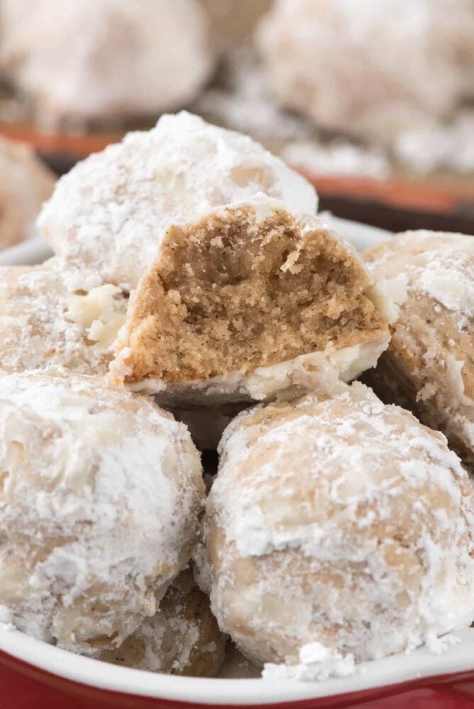 Gingerbread Snowballs are an easy Christmas cookie that combines the best of both family favorite recipes!