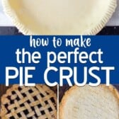 making pie crust collage