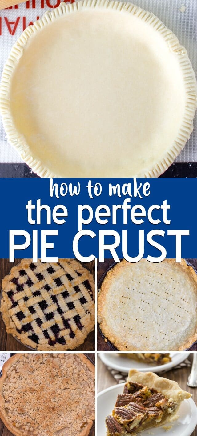 making pie crust collage