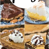 This is the Ultimate List of Pie Recipes with everything from pecan pie to coconut cream and every easy pie recipe in between.