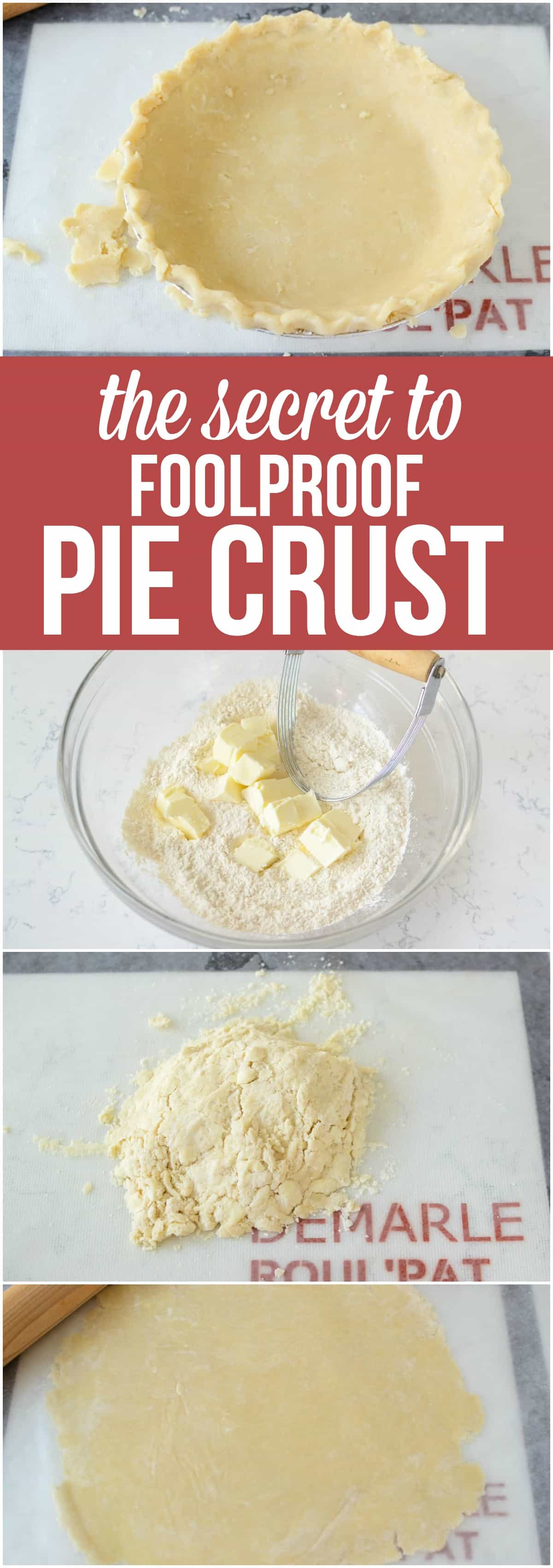 The secret to making the perfect foolproof Pie Crust! Learn what ingredients to use, which method works best, and get recipes for the best pie crusts ever!