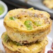stack of egg muffins