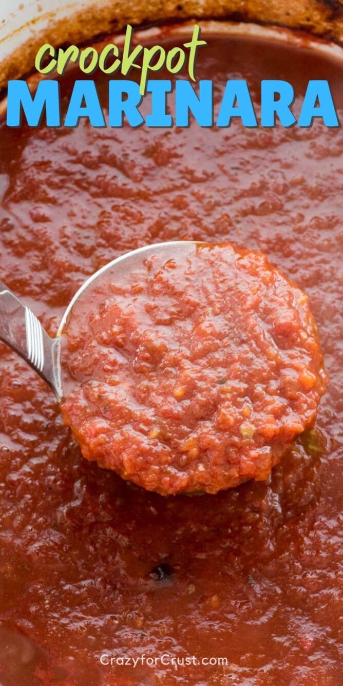 ladle with sauce