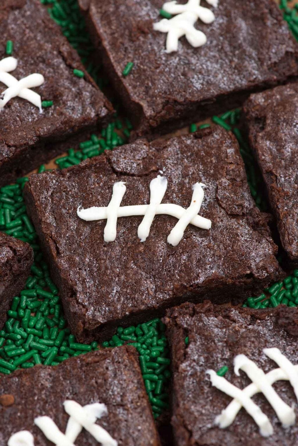 How to make Football Brownies - Crazy for Crust