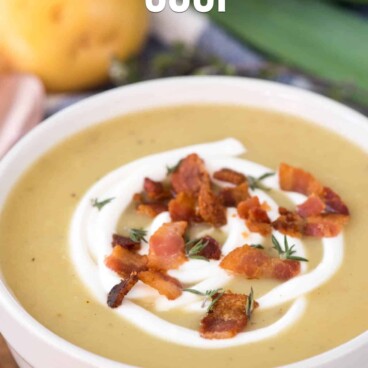 30 Minute Potato Leek Soup - Crazy for Crust
