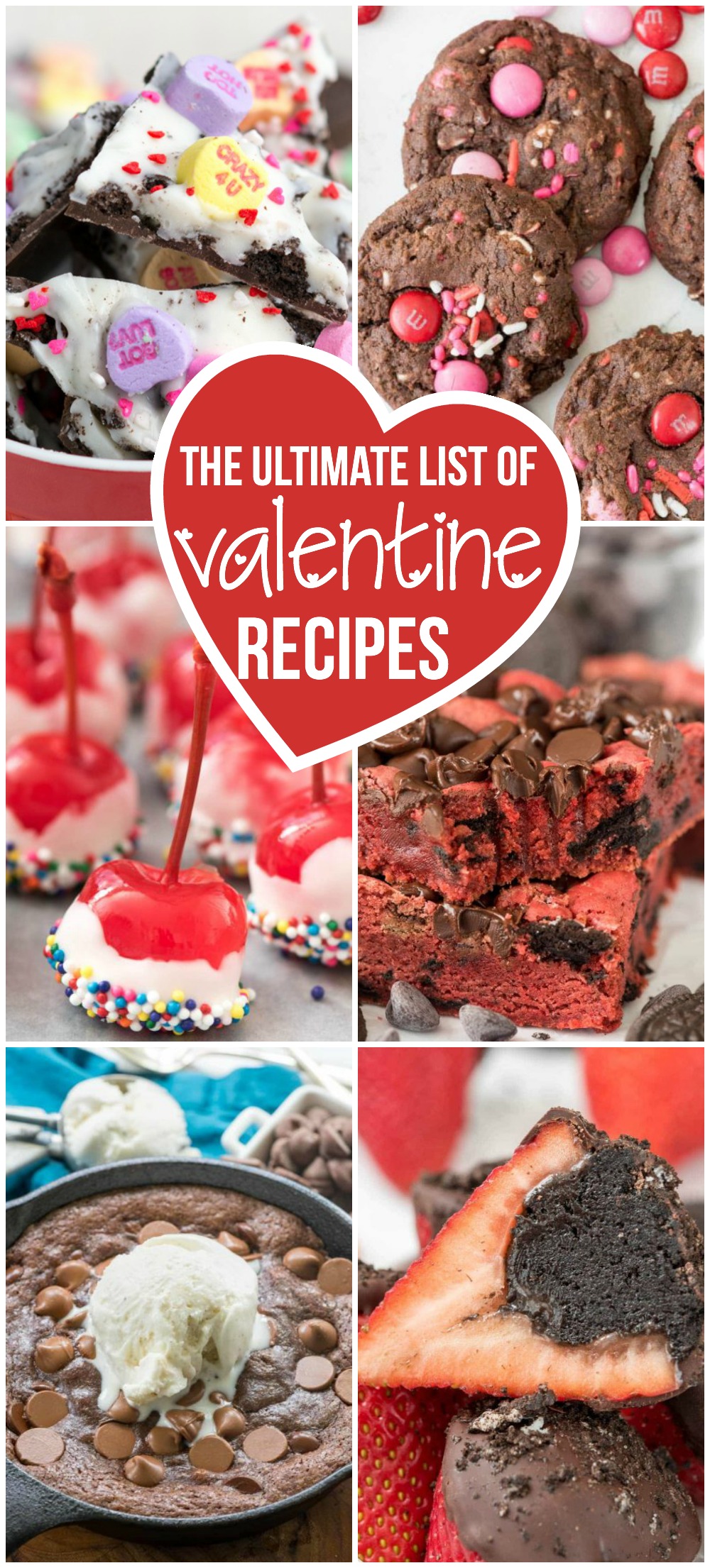 This is the ultimate list of Valentine Recipes!! Champagne, desserts for two, and cute valentine desserts for kids! This list has it all!