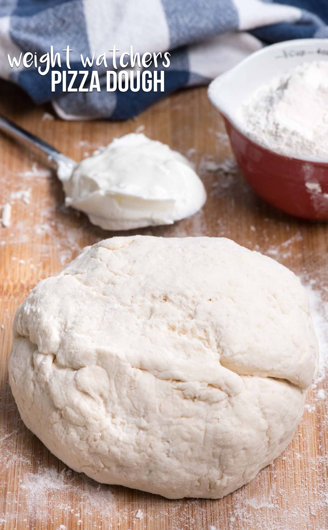 pizza dough on cutting board