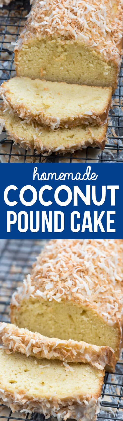 homemade coconut pound cake