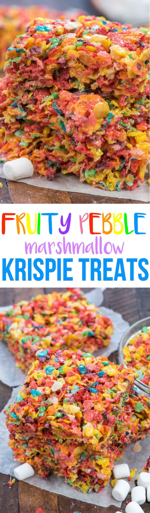 Fruity Pebble Krispie Treats Crazy for Crust