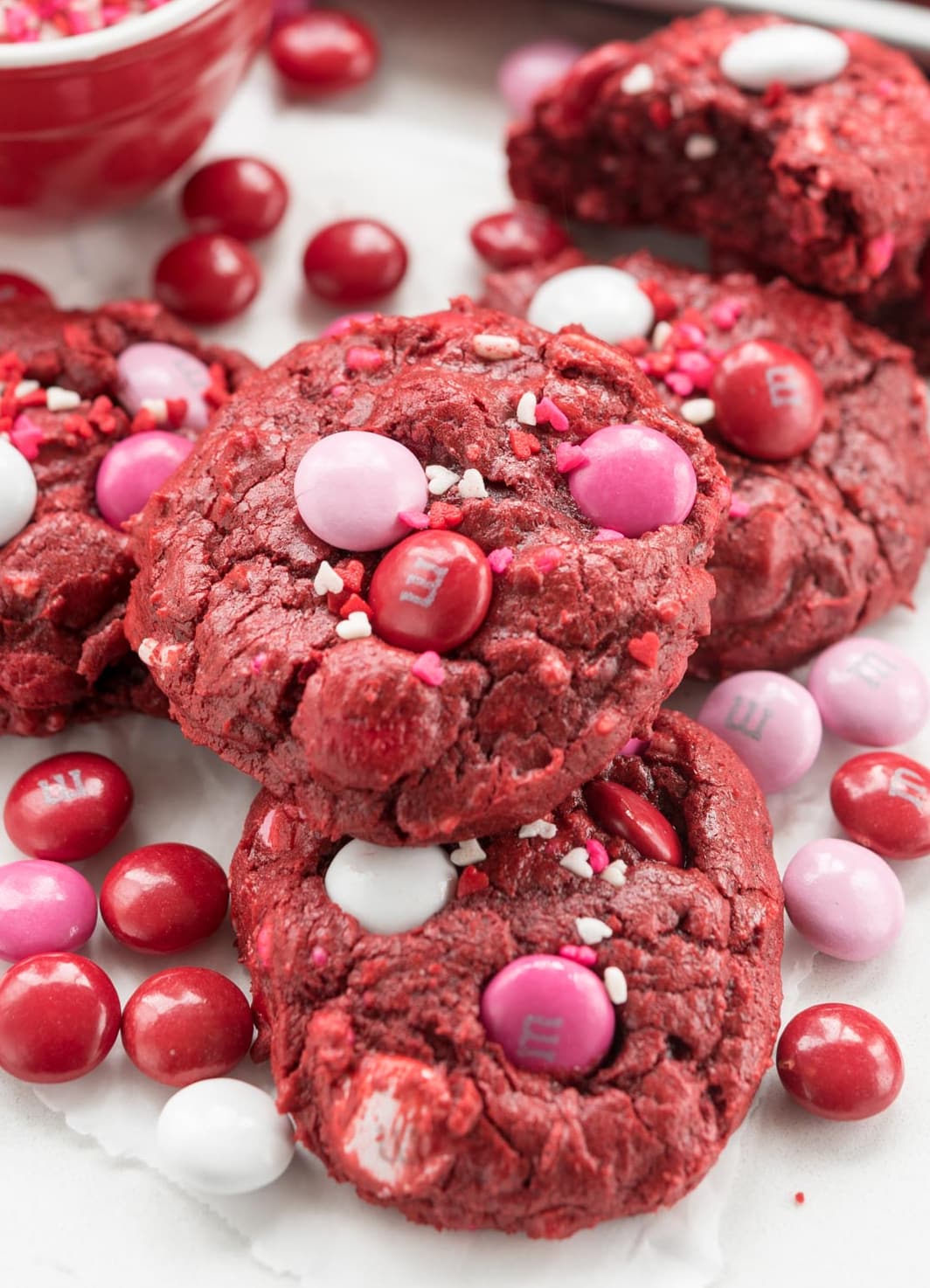 Easy Red Velvet Cookies - Crazy for Crust