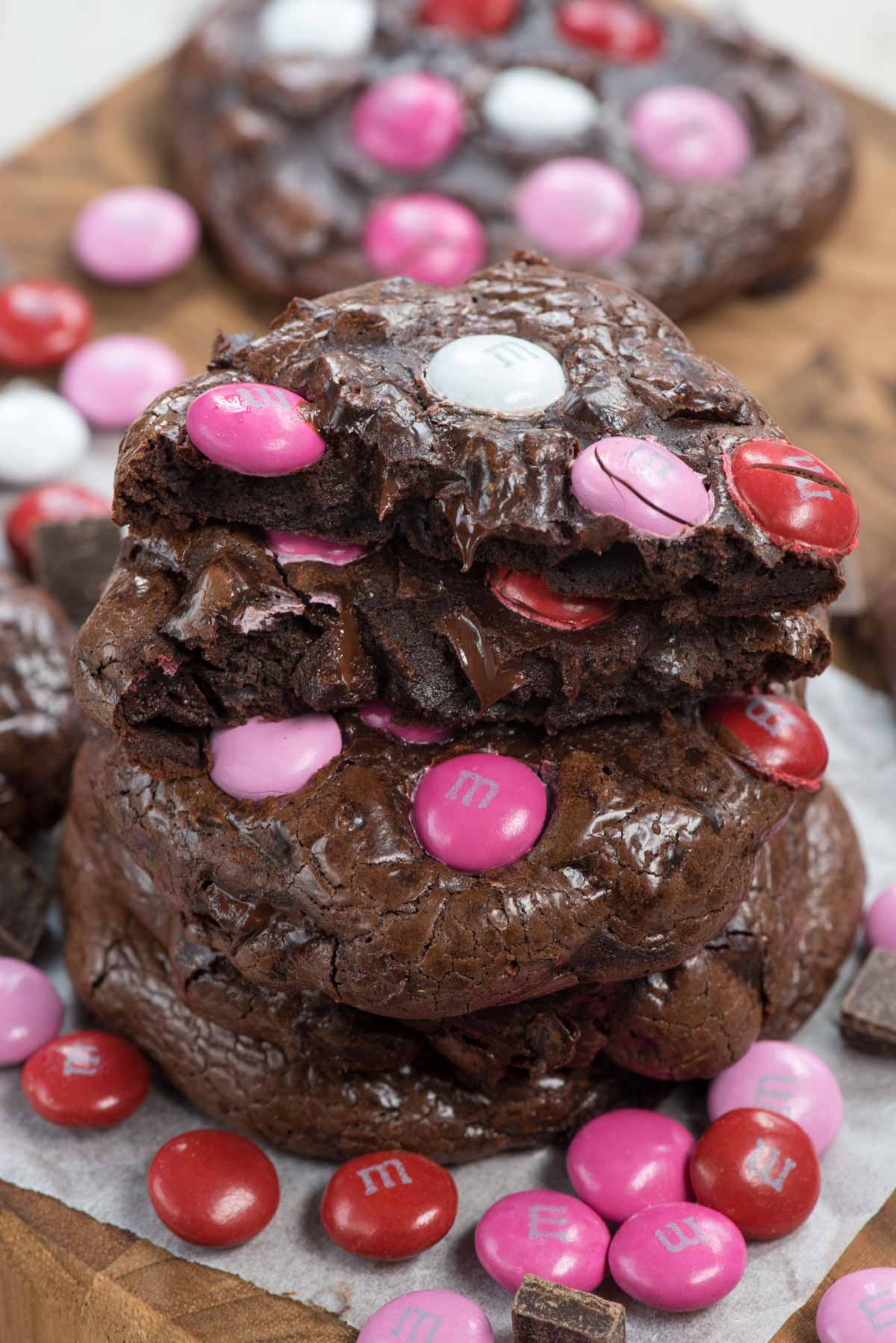 stack of brownie cookies