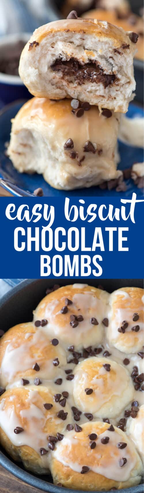 easy chocolate biscuit bombs