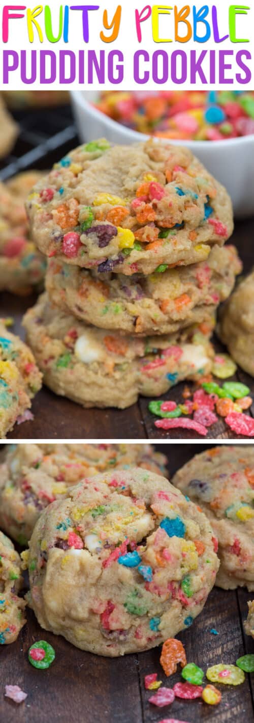 fruity pebble pudding cookies