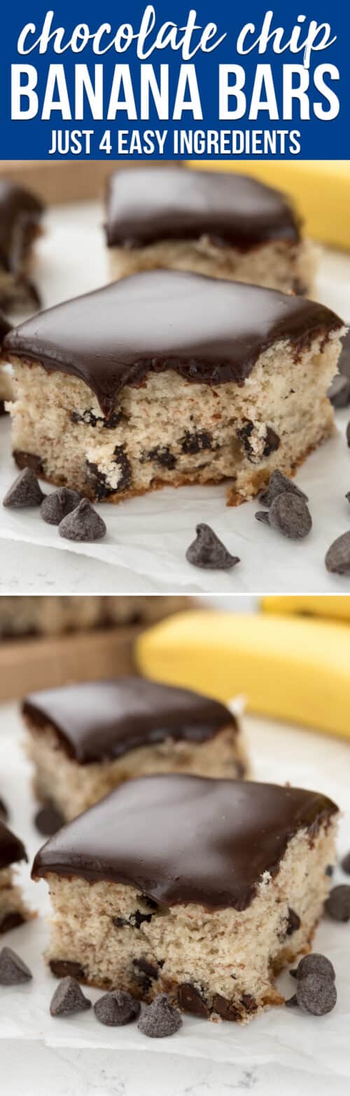 easy chocolate chip banana bars