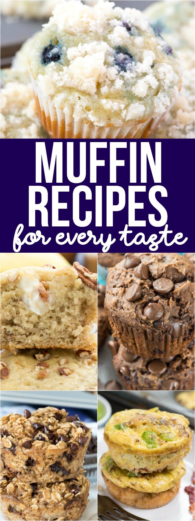 If you love muffins, you've come to the right place. This is a complete list of all the muffin recipes on Crazy for Crust! From blueberry muffins to homemade muffins and all the flavors in-between, you're guaranteed to find a muffin recipe you love on this list.