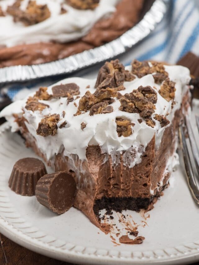 No Bake Chocolate Peanut Butter Pie