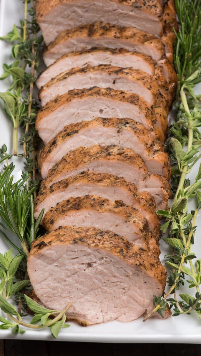 Garlic and Herb Grilled Pork Loin