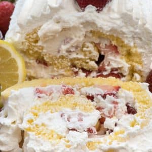 slice of cake roll