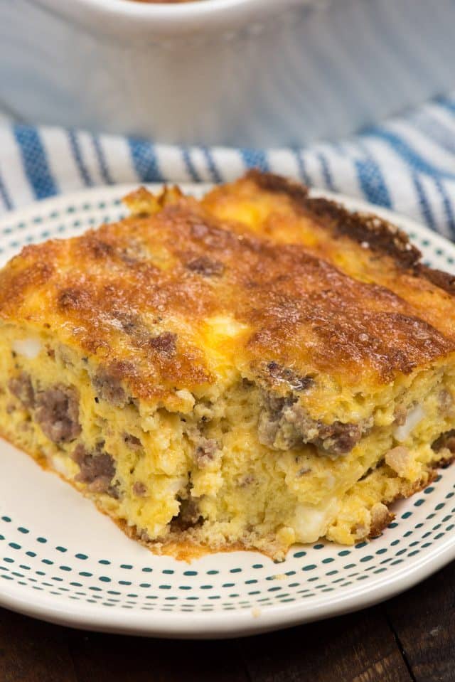 Cheesy Sausage Egg Casserole Crazy For Crust