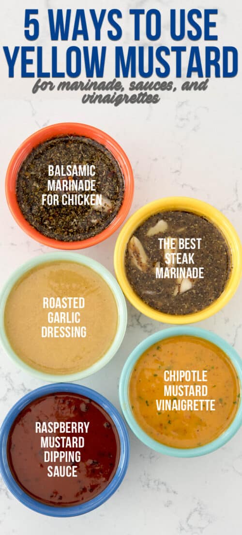 steak and chicken marinade + 5 recipes using yellow mustard