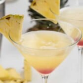 Hawaiian martinis recipe collage