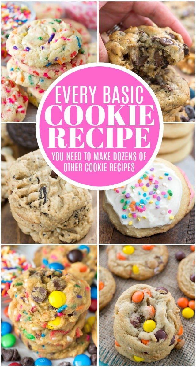 cookie recipe collage