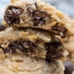 stack of chocolate chip cornflake cookies