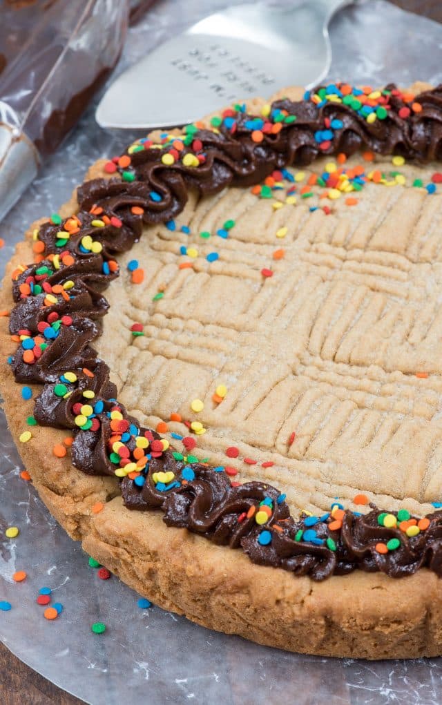 peanut butter cookie cake photo
