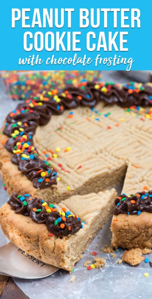 peanut butter cookie cake