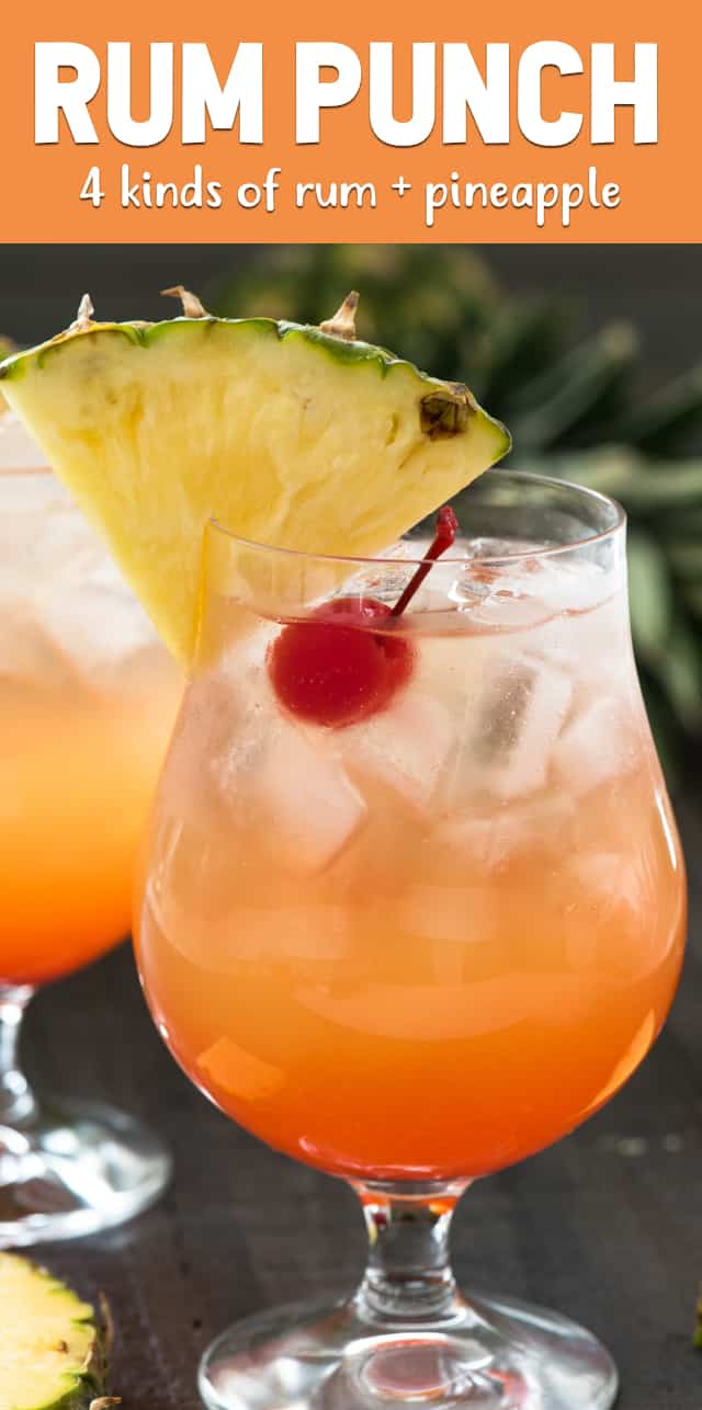 ø elegant Tårer Rum Punch Recipe (for one or for a crowd) - Crazy for Crust