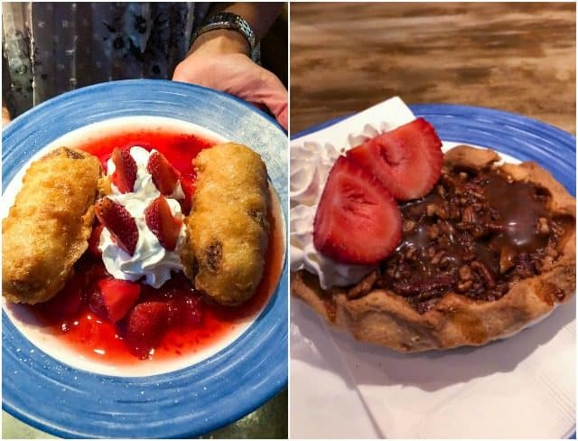 Collage of food from Toby Keith's in Las Vegas