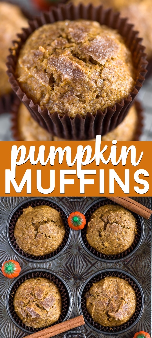 pumpkin muffins collage photo 