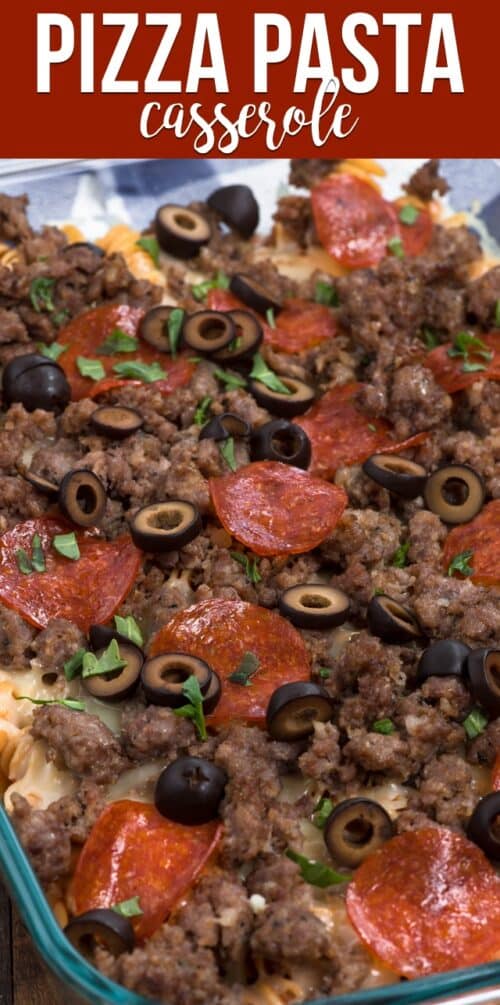 pizza pasta casserole