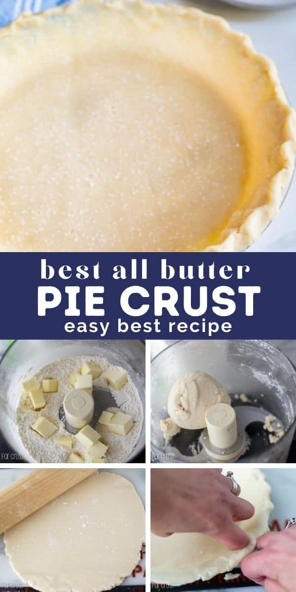 collage of how to make pie crust photos