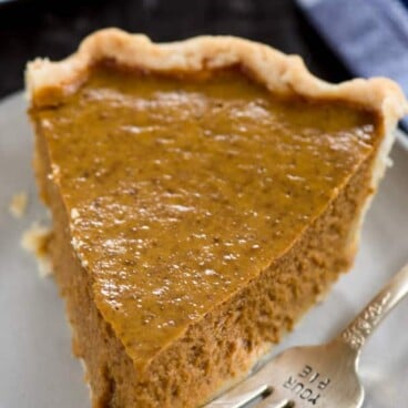 slice of pumpkin pie