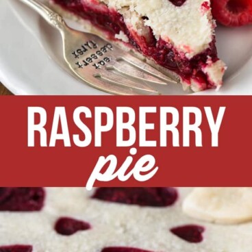 collage of raspberry pie photos