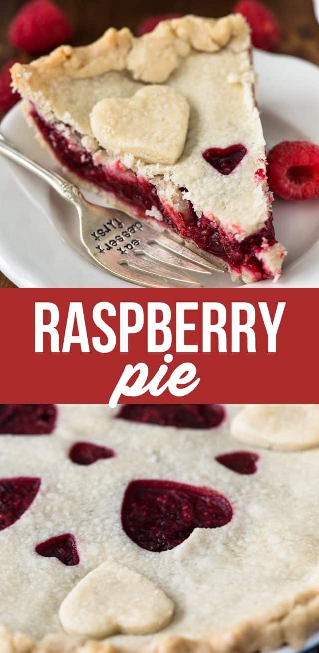 collage of raspberry pie photos