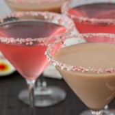 candy cane martinis with words
